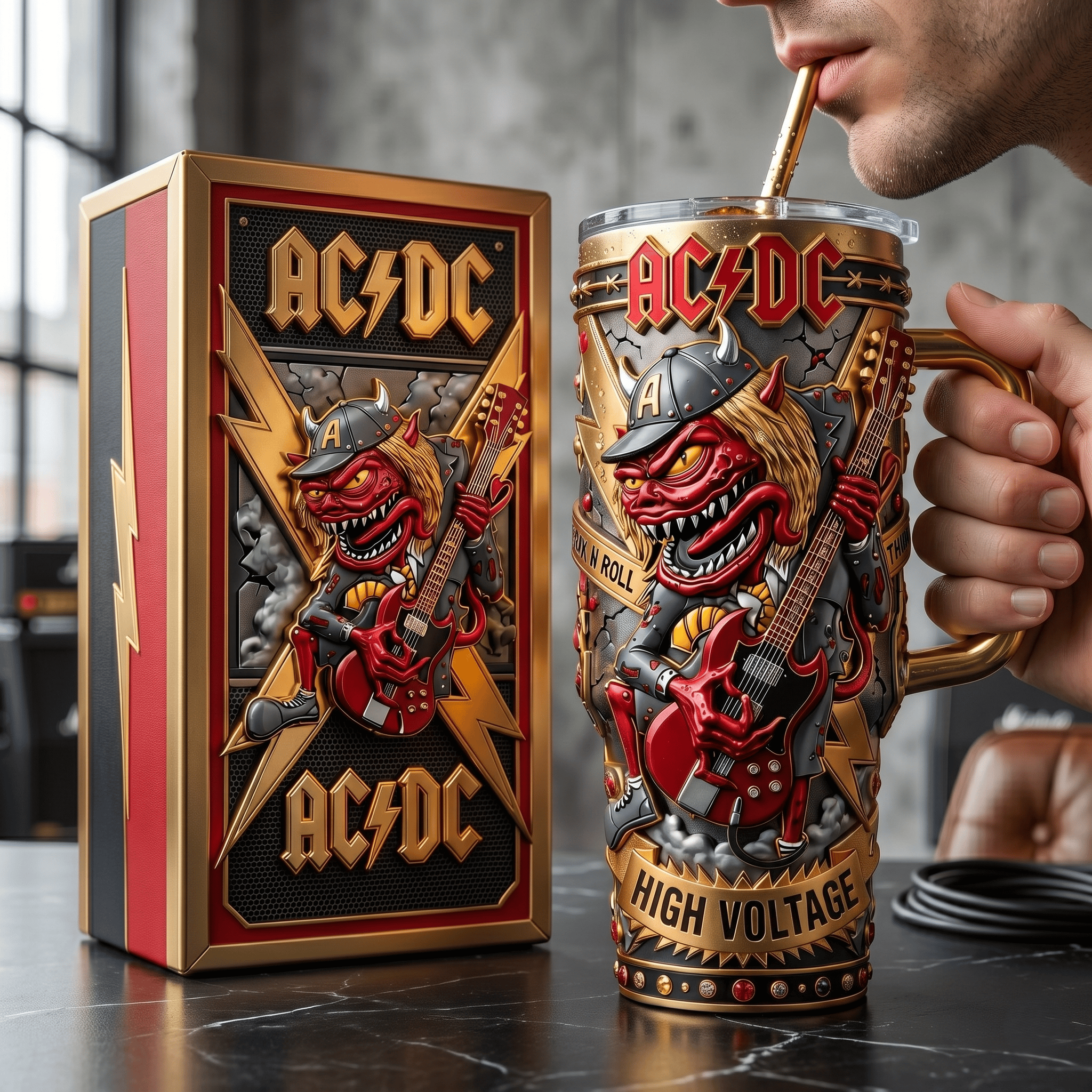 ACD Premium 40oz Tumbler With Handle HTTT