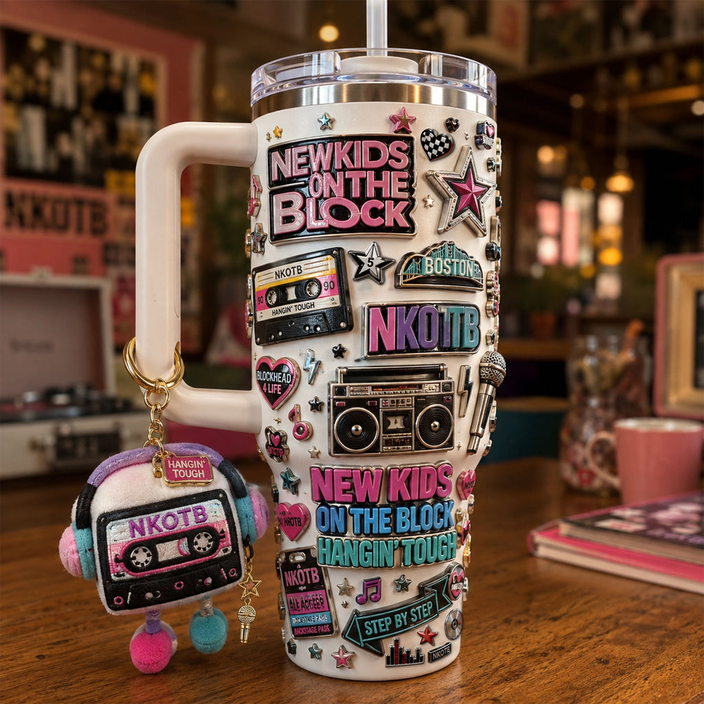 NKOTB 40oz Tumbler With Handle HTTT
