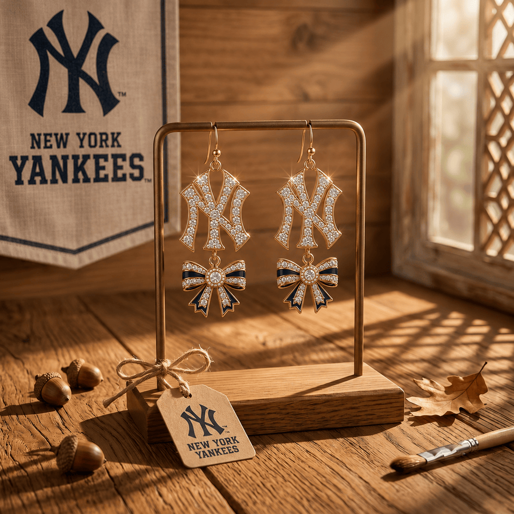 Premium NYY Dangle Earrings NTB